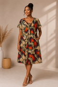 African Bloom House Dress