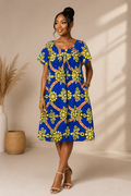 African Bloom House Dress
