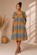 African Bloom House Dress