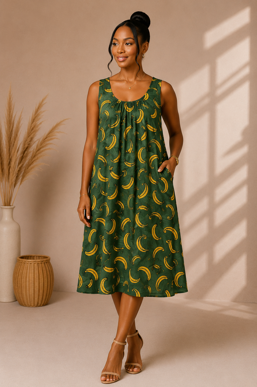 African Bloom House Dress