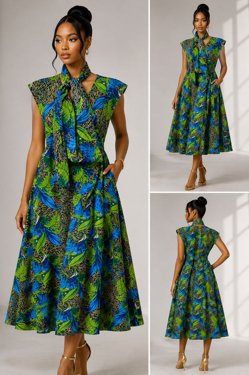 African Bloom Dress