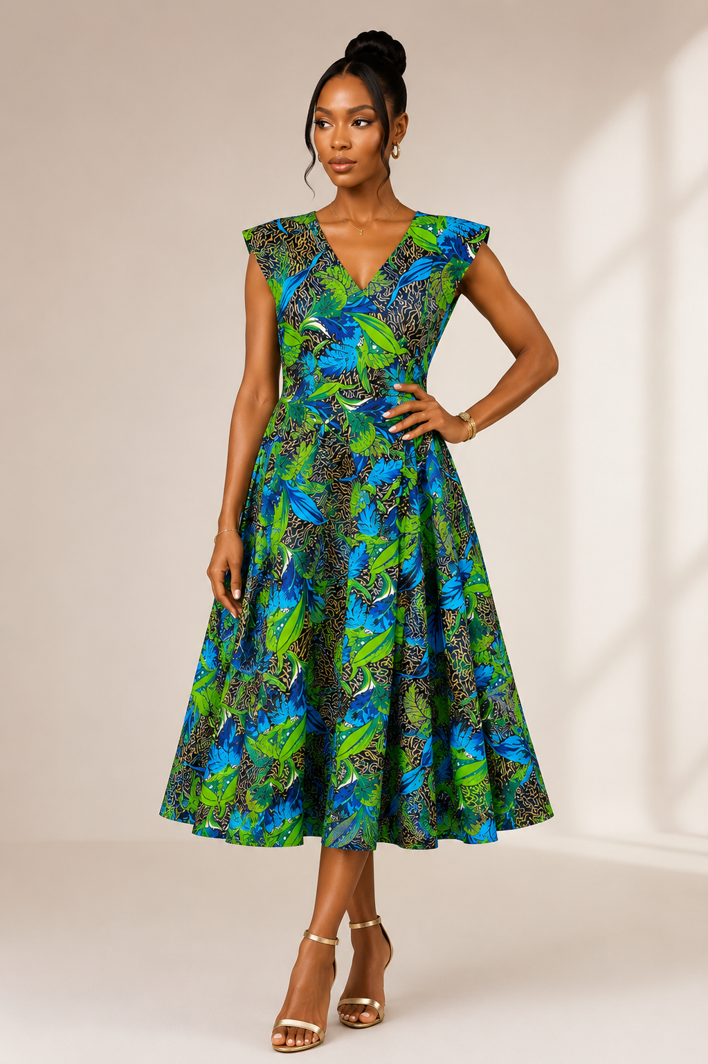 African Bloom House Dress